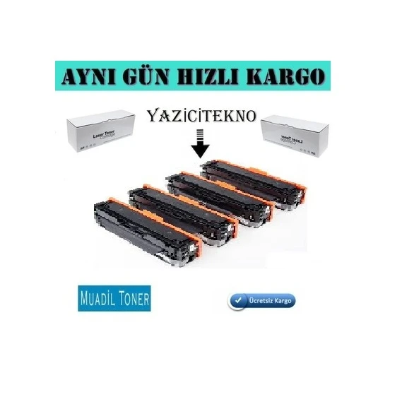 Canon I-Sensys Lbp-5050N Uyumlu Toner / 1 Set = 4 Adet Cmyk Toner ürün görseli 1