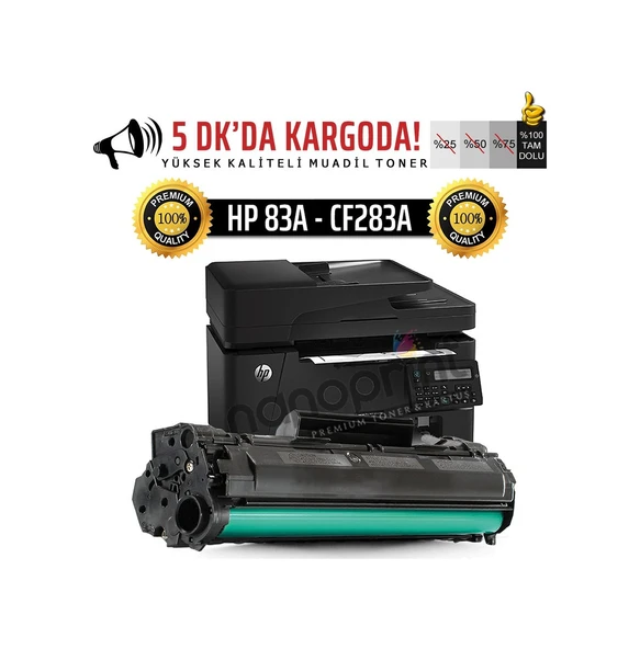 HP CF283A Uyumlu Toner M201dw/M201n/M125a/M125nw/M125rnw/M12 ürün görseli 1