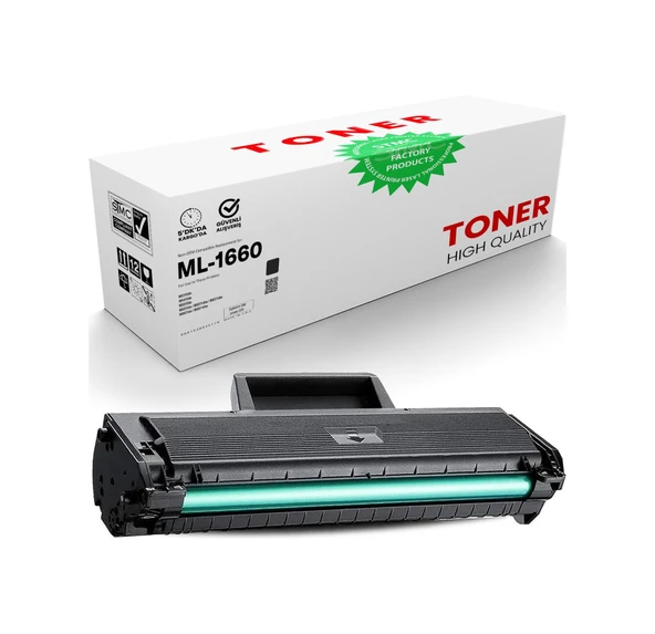 Pazaravrasya Samsung Ml-1660 Çipli Uyumlu Toner /Wb/ Su748A/Ml-1665/Ml-1685W/ ürün görseli 1