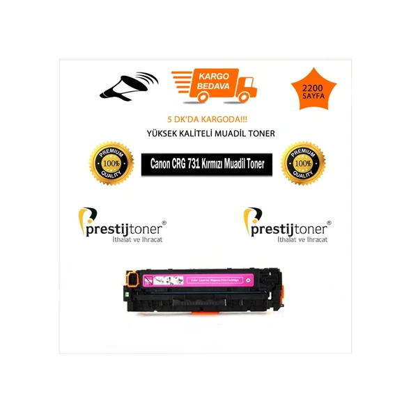 Canon Crg 731 Kırmızı Uyumlu Toner 1400 Sayfa Mf628/8230/8280/71 438619631 ürün görseli 1