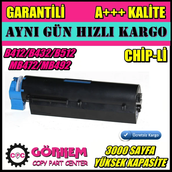 Oki Mb472 Uyumlu Toner (45807119) ürün görseli 1