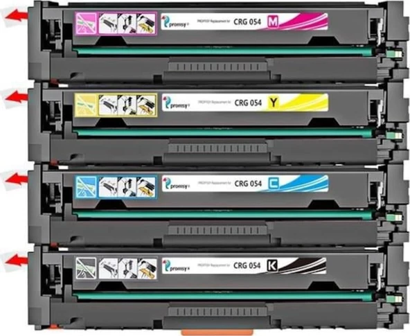 Canon I-Sensys Mf645Cx Crg054 Cmyk 4 Renk Uyumlu Toner Seti 455717269 ürün görseli 1