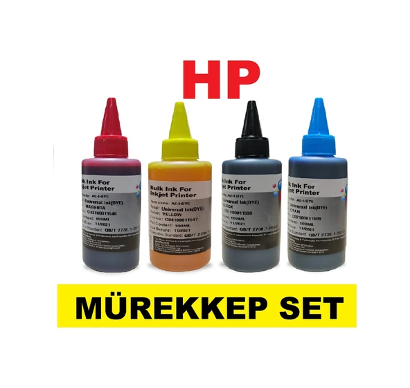 HP Deskjet 2620 Kartuş Dolum Mürekkep Set HP 304 Uyumlu 4X100 ML ürün görseli 1