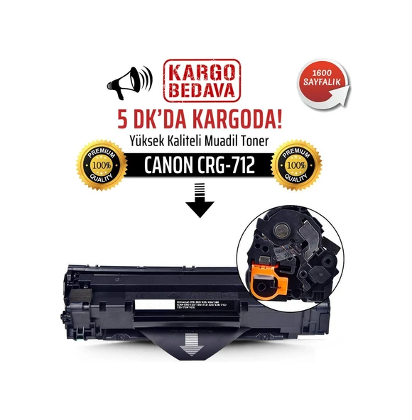 Canon Crg-712 Uyumlu Toner /Np/Lbp-3018/Lbp-3100/Lbp-3050/Lbp-31 ürün görseli 1