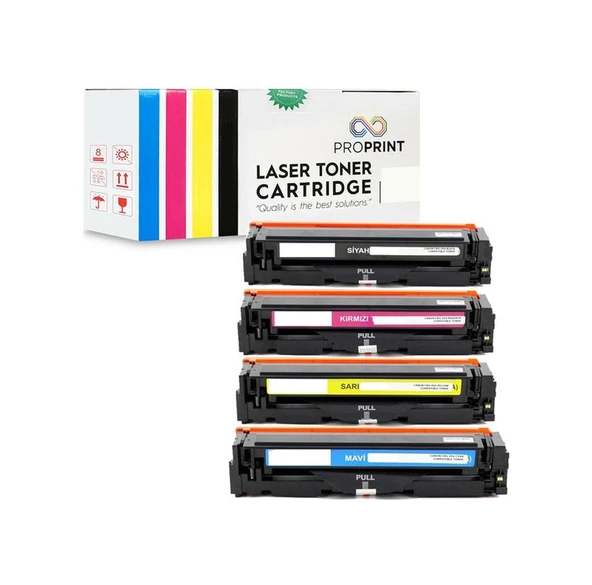 Proprint Canon Crg-054 Uyumlu Toner Seti Cmyk - Mf-645Cx ürün görseli 1
