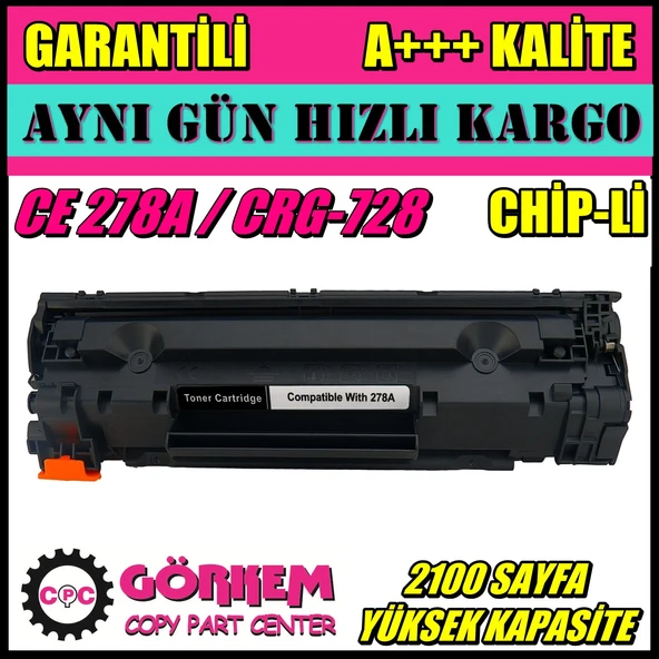 Hp Laserjet Pro M1536 Dnf Uyumlu Toner (Ce278A) ürün görseli 1