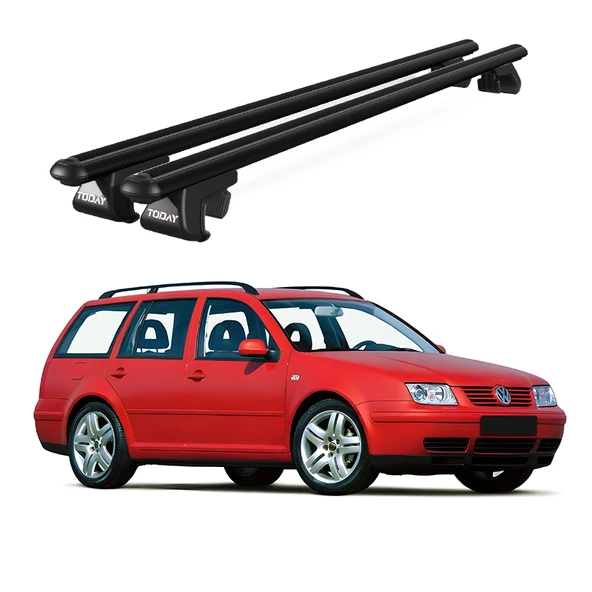 Volkswagen Bora Variant (1999-2004) Uyumlu Siyah Ara Atkı Port Bagaj Tavan Barı ürün görseli 1