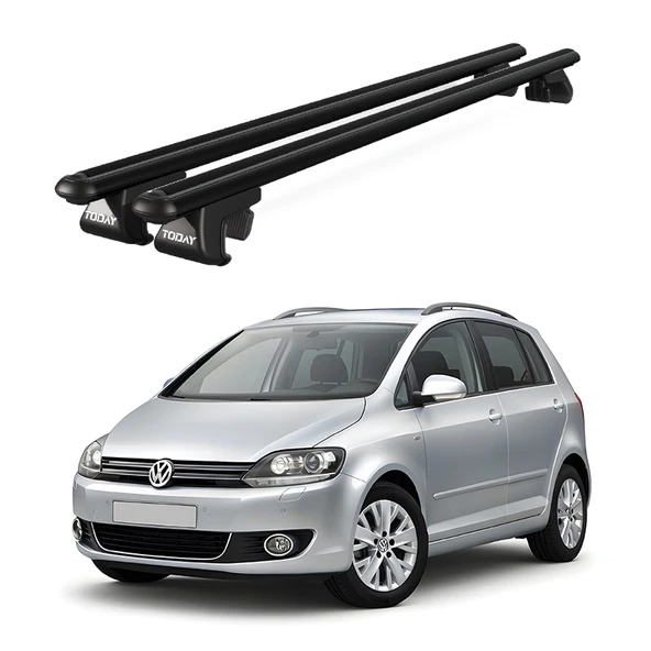 Volkswagen Golf Plus (2009-2014) Uyumlu Siyah Ara Atkı Port Bagaj Tavan Barı ürün görseli 1