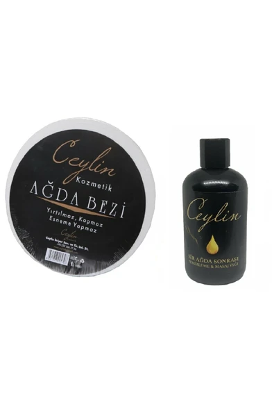 Sir Ağda Bezi Plus 100 Metre Rulo + Ağda Temizleme Yağı 250 ml ürün görseli 1