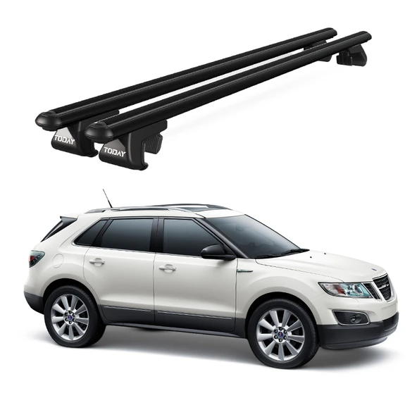 Venüs Saab 9_4X (2011-2012) Uyumlu Siyah Ara Atkı Port Bagaj Tavan Barı ürün görseli 1