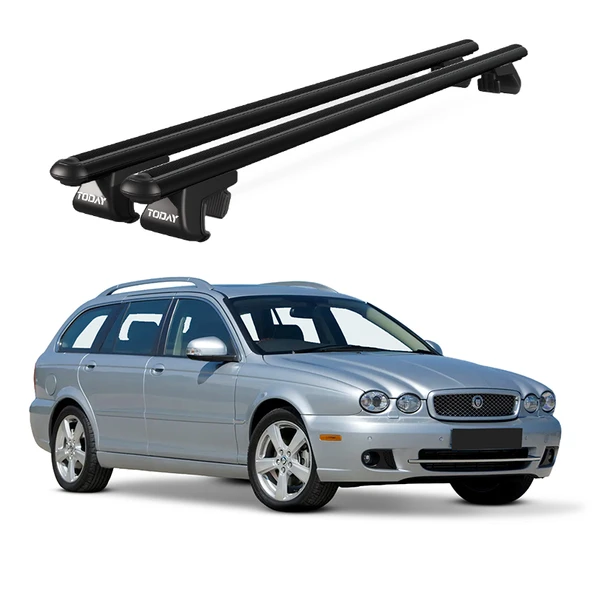 Venüs Jaguar X-Type Sw (2004-2009) Uyumlu Siyah Ara Atkı Port Bagaj Tavan Barı ürün görseli 1