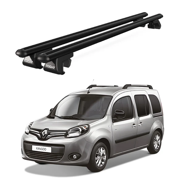 Venüs Renault Kangoo 5D (2007-2021) Uyumlu Siyah Ara Atkı Port Bagaj Tavan Barı ürün görseli 1
