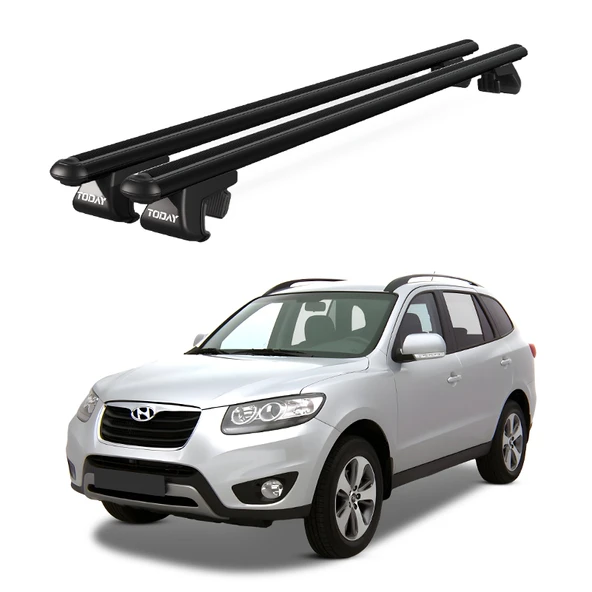Venüs Hyundai Santa Fe (2006-2012) Uyumlu Siyah Ara Atkı Port Bagaj Tavan Barı ürün görseli 1