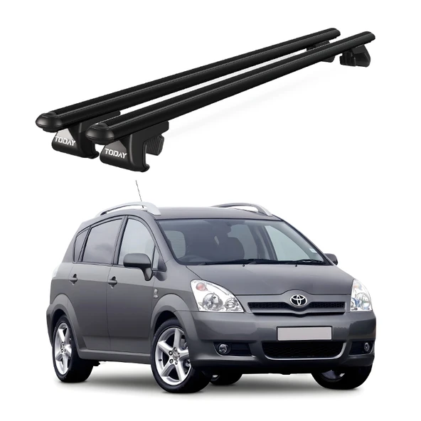 Venüs Toyota Corolla Verso (2001-2010) Uyumlu Siyah Ara Atkı Port Bagaj Tavan Barı ürün görseli 1