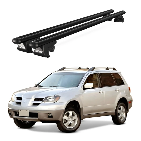 Venüs Mitsubishi Outlander (2001-2006) Uyumlu Siyah Ara Atkı Port Bagaj Tavan Barı ürün görseli 1