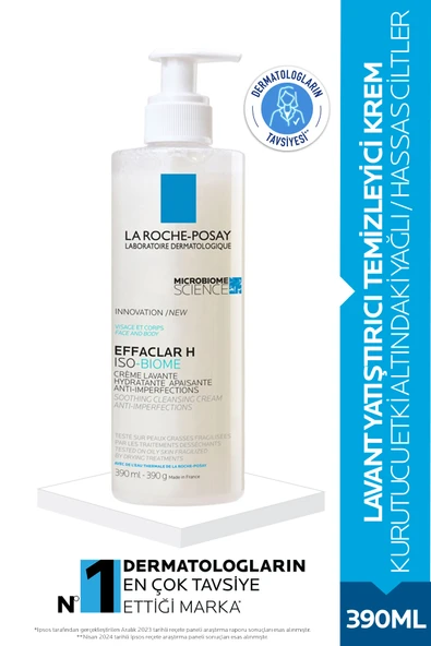 Effaclar H Isobiome Lavant Yatıştırıcı Ve Temizleyici Krem 390ml ürün görseli 1