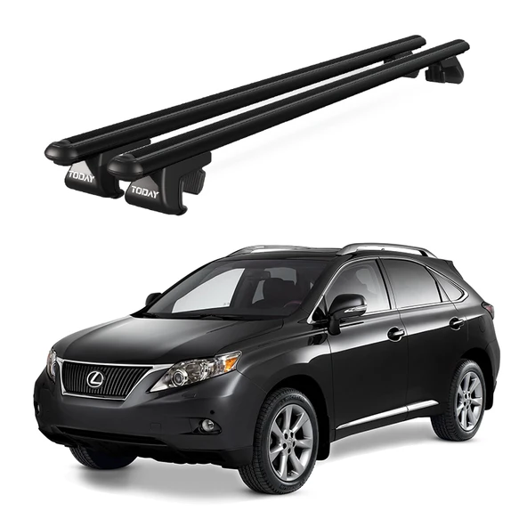 Venüs Lexus Rx 350 Iıı Al10 Pre-Fl (2012-2015) Uyumlu Siyah Ara Atkı Port Bagaj Tavan Barı ürün görseli 1