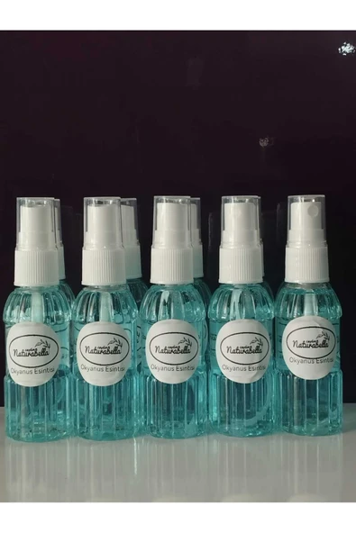 Okyanus Esintisi Kolonyası 50 ml 10 Adet ,Hediyelik,Nişan,Nikah,Sünnet Plastik Sprey Şişe ,Çanta boy ürün görseli 1