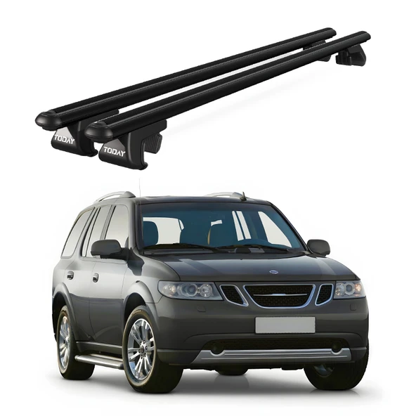 Venüs Saab 9_7X (2004-2009) Uyumlu Siyah Ara Atkı Port Bagaj Tavan Barı ürün görseli 1