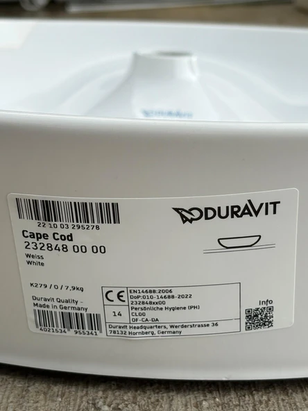 Duravit Cape Cod Çanak Lavabo 48cm 2328480000 (DEFOLU) - Resim 6
