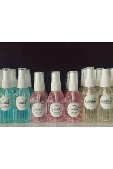 50 ml 100 Adet,Hediyelik,Nişan,Nikah,Sünnet.MevlütİSTEĞE GÖRE İSME ÖZELPlastik Sprey Şişe ,Çanta boy ürün görseli 1