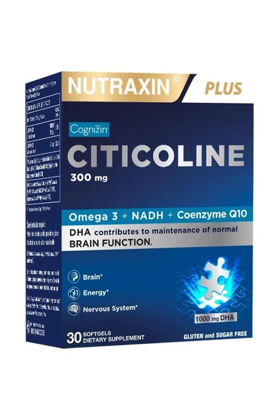 Nutraxin Plus Sitikolin 300 mg 30 Kapsül ürün görseli 1