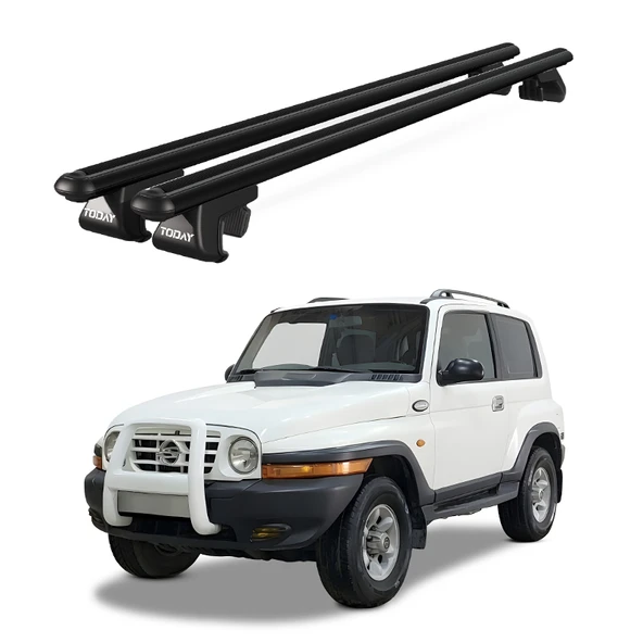 Venüs Ssangyong Korando 3D (1997-2005) Uyumlu Siyah Ara Atkı Port Bagaj Tavan Barı ürün görseli 1
