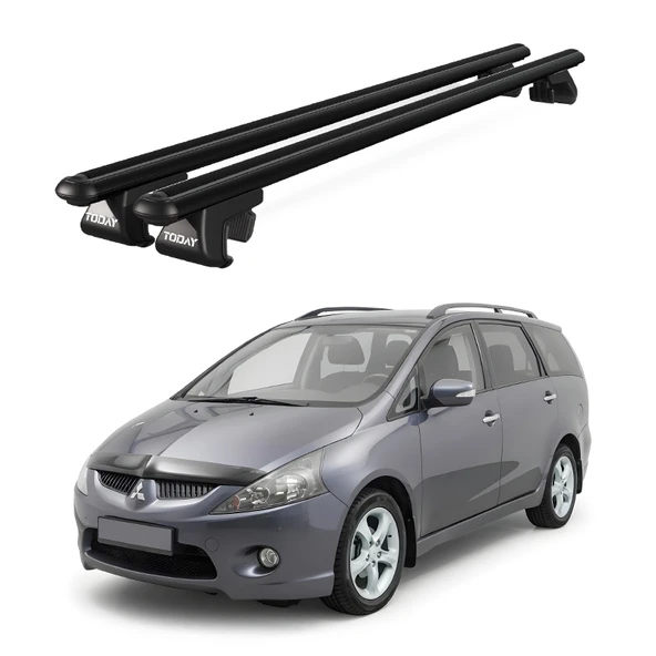 Venüs Mitsubishi Grandis (2003-2011) Uyumlu Siyah Ara Atkı Port Bagaj Tavan Barı ürün görseli 1