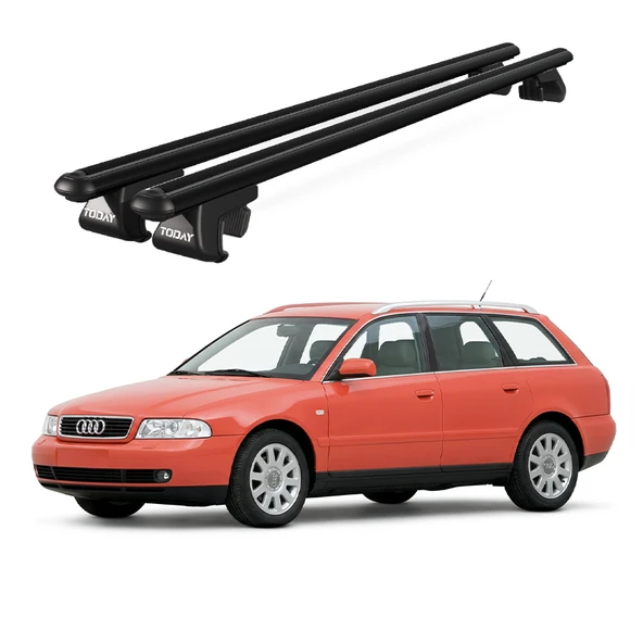 Venüs Audi A4 Avant (1995-2001) Uyumlu Siyah Ara Atkı Port Bagaj Tavan Barı ürün görseli 1
