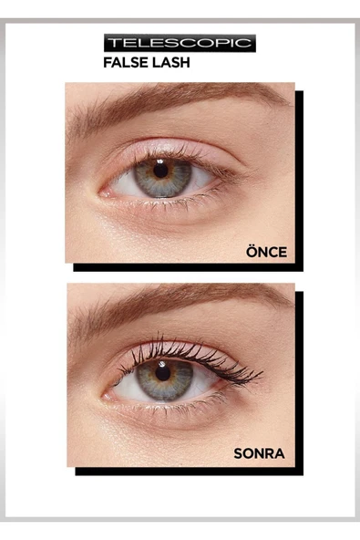 Paris False Lash Telescopic Fiber Siyah Maskara - Resim 2