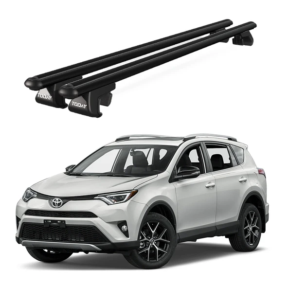 Toyota Rav4 Xa40 (2013-2018) Uyumlu Siyah Ara Atkı Port Bagaj Tavan Barı ürün görseli 1