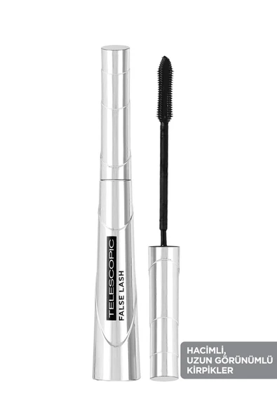 Paris False Lash Telescopic Fiber Siyah Maskara - Resim 5