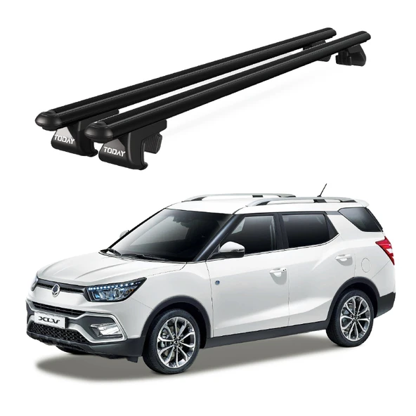 Venüs Ssangyong Xlv (2016 Ve Sonrası) Uyumlu Siyah Ara Atkı Port Bagaj Tavan Barı ürün görseli 1