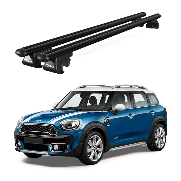 Venüs Mini Countryman F60 (2017 Ve Sonrası) Uyumlu Siyah Ara Atkı Port Bagaj Tavan Barı ürün görseli 1