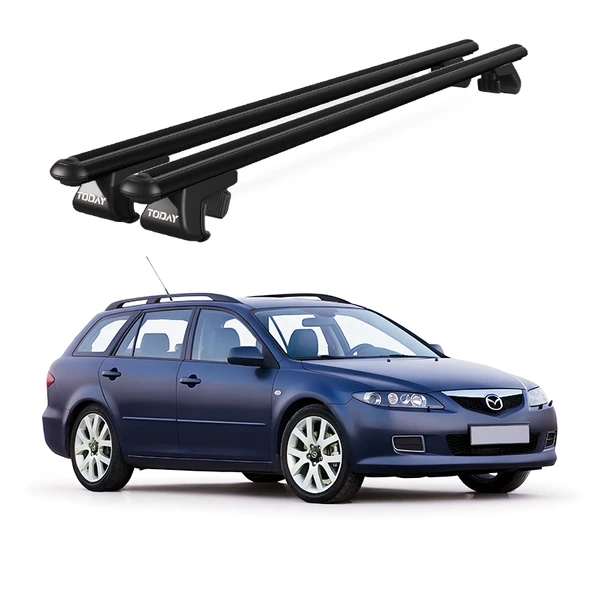 Venüs Mazda Atenza Station Wagon (2002-2008) Uyumlu Siyah Ara Atkı Port Bagaj Tavan Barı ürün görseli 1