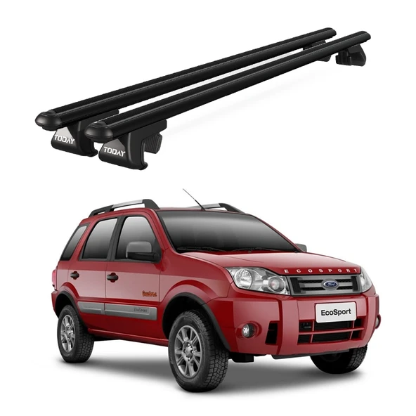 Venüs Ford Ecosport (2010-2011) Uyumlu Siyah Ara Atkı Port Bagaj Tavan Barı ürün görseli 1