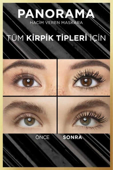 Panorama Hacim Veren Maskara Siyah - Resim 6
