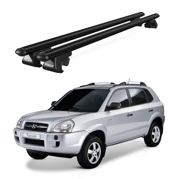 Venüs Hyundai Tucson (2004-2010) Uyumlu Siyah Ara Atkı Port Bagaj Tavan Barı ürün görseli 1