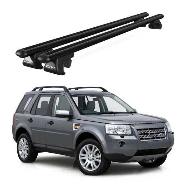 Venüs Land Rover Freelander (2006-2015) Uyumlu Siyah Ara Atkı Port Bagaj Tavan Barı ürün görseli 1