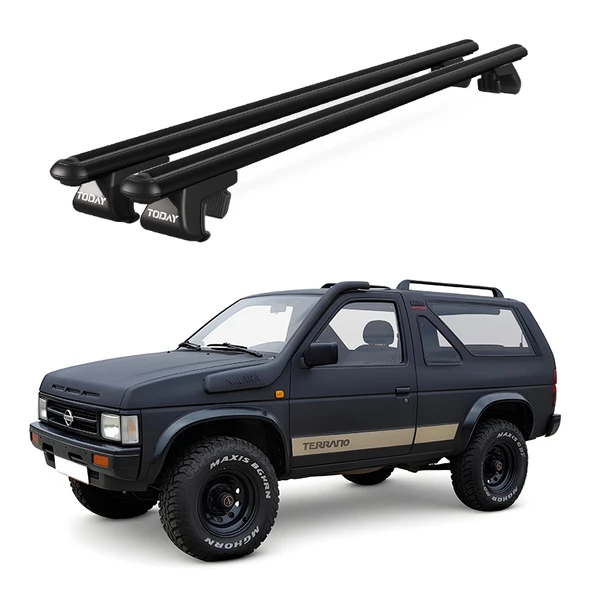 Venüs Nissan Terrano (1993-2005) Uyumlu Siyah Ara Atkı Port Bagaj Tavan Barı ürün görseli 1