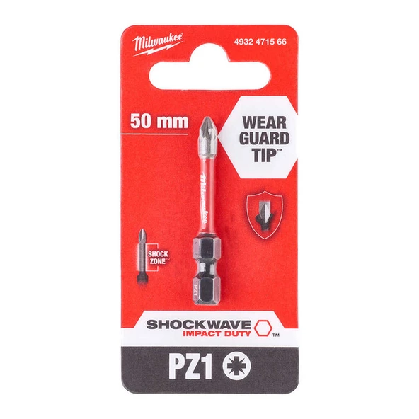 PZ1X50MM SHOCKWAVE BİTS UÇ - MİLWAUKEE ürün görseli 1