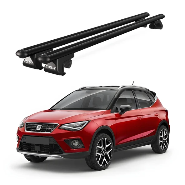 Venüs Seat Arona (2017 Ve Sonrası) Uyumlu Siyah Ara Atkı Port Bagaj Tavan Barı ürün görseli 1