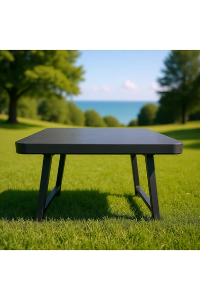 MCKTECH Ekstra Dayanıklı Katlanır Piknik Masası - 44x58 cm Kaliteli Plastik Balkon ve Bahçe Sehpası ürün görseli 1