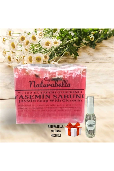 % 100 Doğal El Yapımı Aromaterapik Özelliğe Sahip Yasemin Sabunu ürün görseli 1