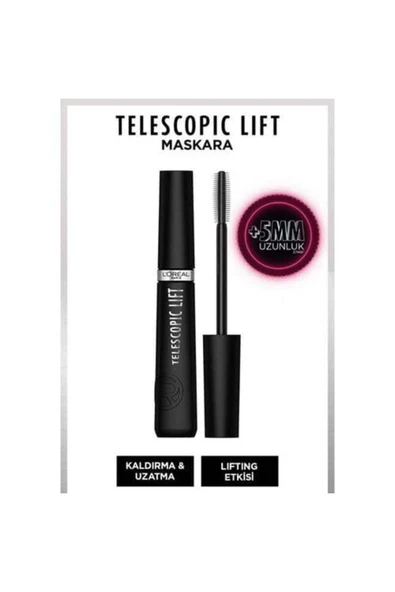 Loreal Paris Telescopik Lift Black Mascara ürün görseli 1