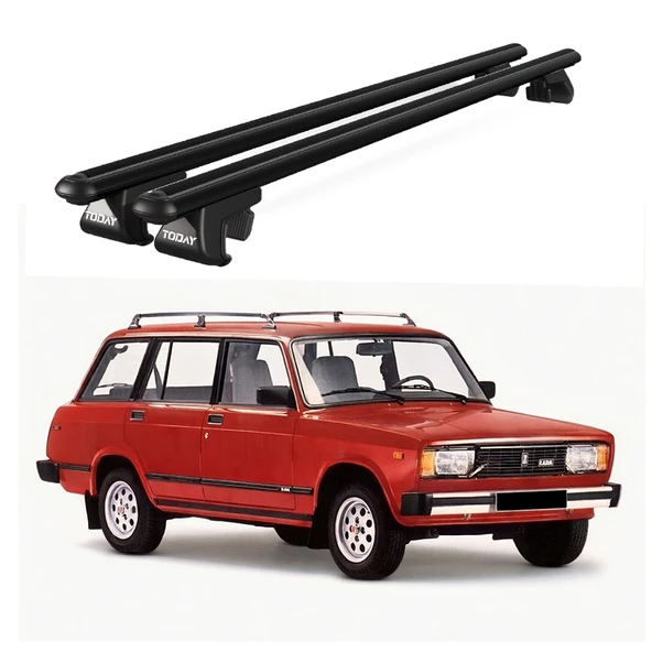Venüs Lada 2104 Nowa Sw (1984-2012) Uyumlu Siyah Ara Atkı Port Bagaj Tavan Barı ürün görseli 1