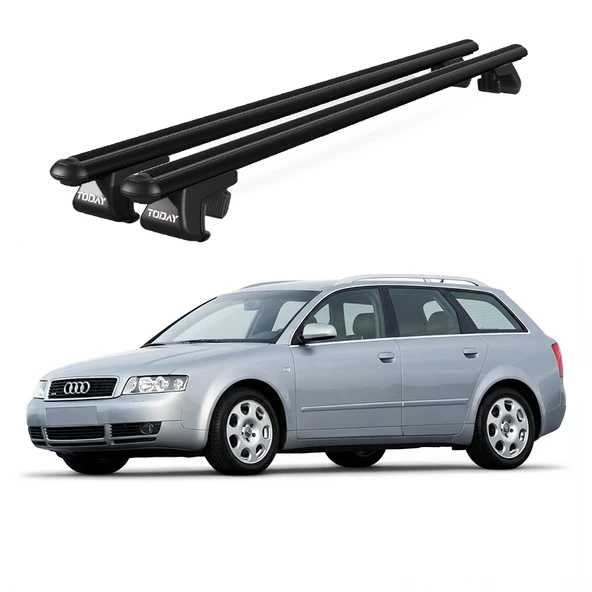 Venüs Audi A4 Avant (2001-2008) Uyumlu Siyah Ara Atkı Port Bagaj Tavan Barı ürün görseli 1