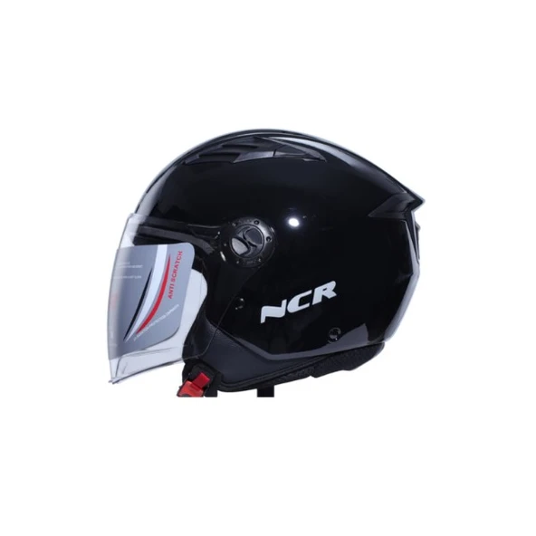 NCR KASK ÇENESİZ 236E ECE BELGELİ-PARLAK SİYAH ürün görseli 1