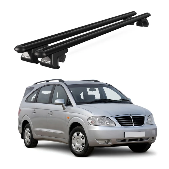 Venüs Ssangyong Rodius (2012 Ve Sonrası) Uyumlu Siyah Ara Atkı Port Bagaj Tavan Barı ürün görseli 1