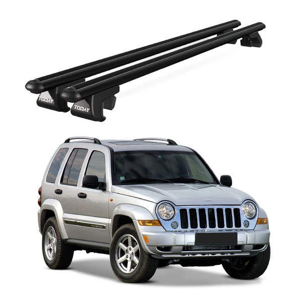 Venüs Jeep Cherokee Kj (2001-2008) Uyumlu Siyah Ara Atkı Port Bagaj Tavan Barı ürün görseli 1